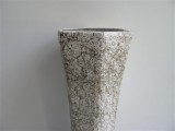 Vase weiß | gold im Marmor - Effekt